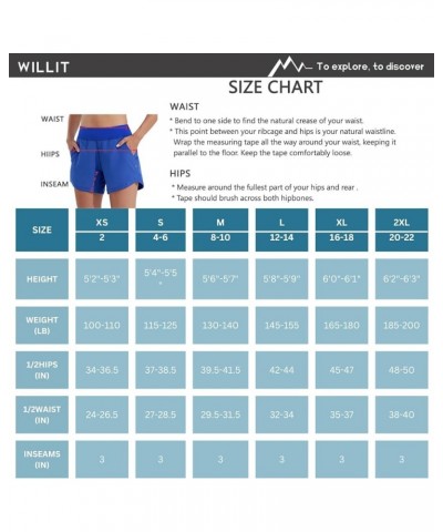 Women's 3" Swim Board Shorts Swimming Bottoms with Brief Liner Quick Dry UPF 50+ X-Small Teal $16.32 Swimsuits