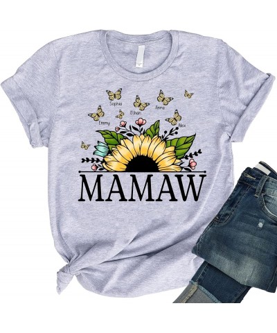 Personalized Grandma Christmas Sweatshirt Custom Women Shirt for Mommy Mom T-Shirt Hoodie S-4XL 10 Mamaw $17.07 T-Shirts