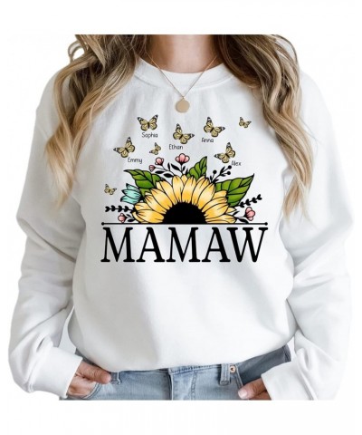 Personalized Grandma Christmas Sweatshirt Custom Women Shirt for Mommy Mom T-Shirt Hoodie S-4XL 10 Mamaw $17.07 T-Shirts