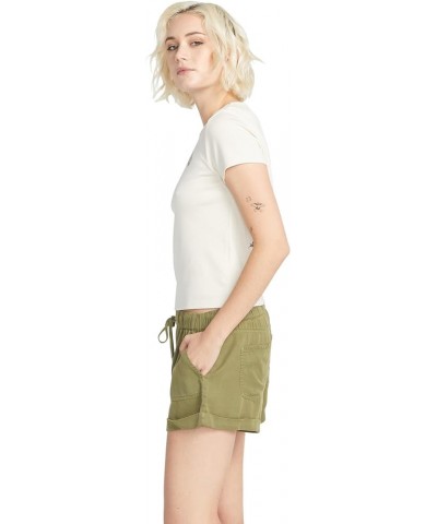 Women's Sunday Strut Elastic Waist Short Moss $10.56 Jackets