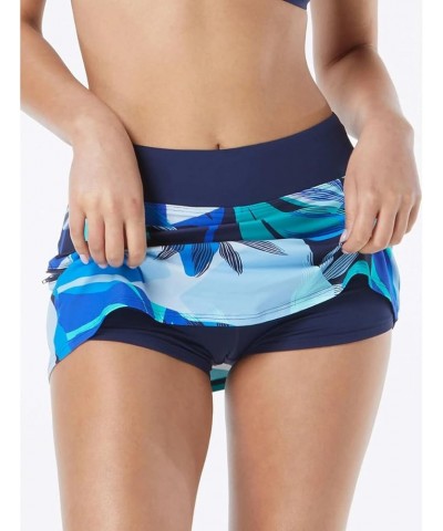 Emma Multi-Sport Swim Skort — Running, Tennis, Pickleball Skirt with Boy Shorts Geo Palm Admiral $27.84 Swimsuits