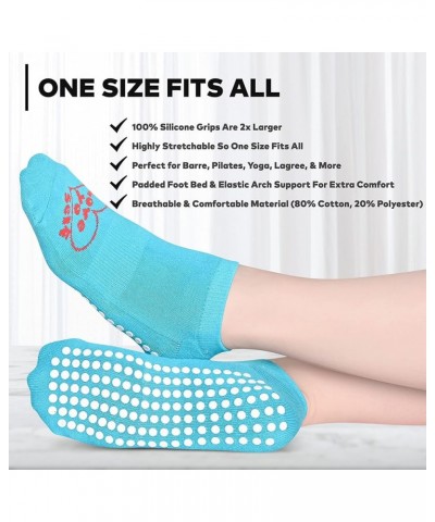 Sticky Grip Socks for Barre, Pilates, Lagree, Yoga, Dance Non Slip Women's Socks Love Yo Self $8.80 Socks