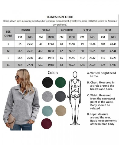 Womens Fleece Sweatshirts Tops: Casual Quarter Button Hoodies Pullovers for Teens Girls 2023 Fall Winter Clothes Khaki $14.99...