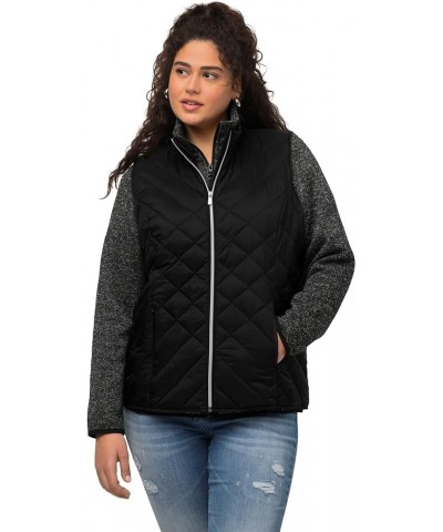 Womenswear Plus Size Curvy Oversize HYPRAR Water Repellent Quilted Vest 818934 Navy Blue $25.98 Vests