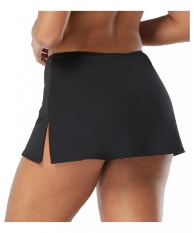 Skirted Swim Bottom — Flared Hem Skirt with Attached Bikini Classic Solids Castaway Black $13.20 Swimsuits