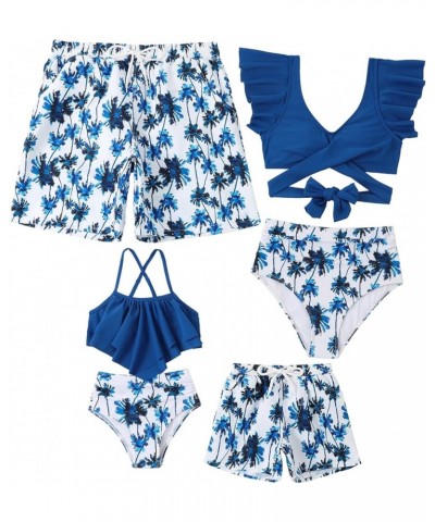 Matching Family Swimsuit Set Mommy and Me High Waisted Bikini Bathing Suit Two Piece V Neck Girls Swimsuit Boy 10 $9.50 Swims...