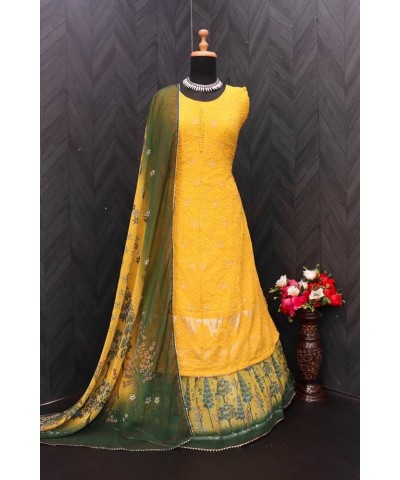 Indian dresses ready to wear new sharara Style Salwar kameez Suit for Women B $36.55 Suits