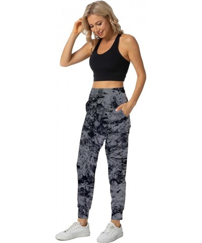 Womens Joggers with Pockets, Lightweight Quick Dry Athletic Workout Soft Pants for Gym, Yoga, Running High Rise Black Gray Pa...