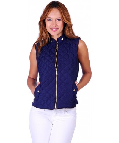 Women's Lightweight Quilted Jacket/Vest (Size S - 3X) Vest_navy $15.37 Jackets