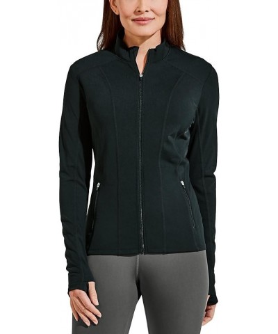 UPF 50+ Women's Malawi Swim Jacket - Sun Protective Black $34.32 Swimsuits