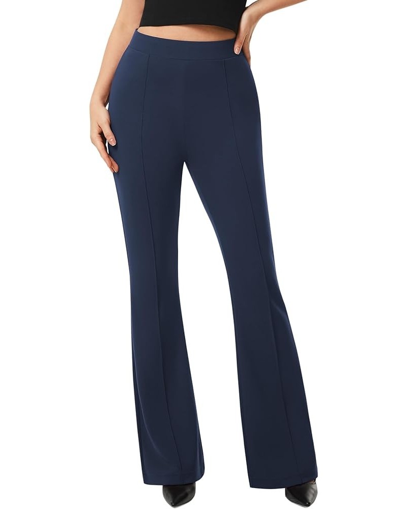 Women's Dress Pants High Rise Flare Pants Pull On Stretchy Work Pants Business Office Casual Slacks with Pockets 32.5" Inseam...