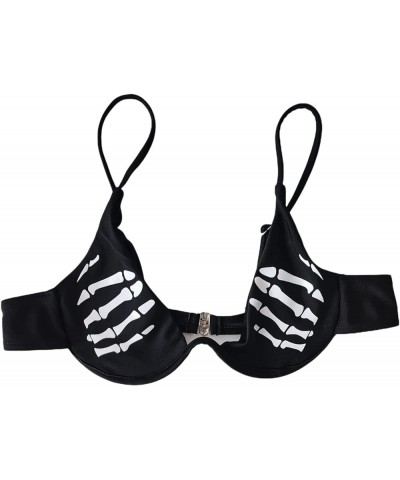 Funny Bikini Sets for Women, Graphic Crop Bra Top and High Waisted Bottoms Swimwear L $9.84 Others