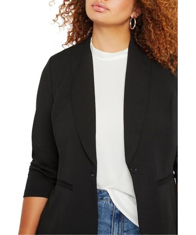 Women's Plus Size Ali Blazer Black $18.45 Blazers