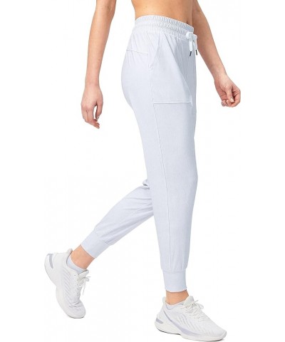 Women's Jogger Pants High Waisted Athletic Sweatpants Drawstring Lounge Joggers for Women with Pockets Heather White $18.69 P...