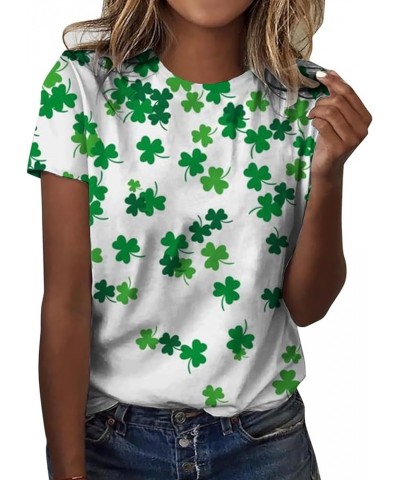 ST. Patrick's Day Shirt for Women Soft St Paddys Day Shamrocks Clover T Shirts Tee Tops Holiday Tshirt Blouse Tunic 3629-ydst...