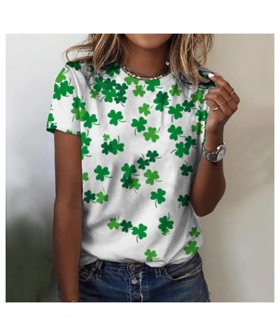 ST. Patrick's Day Shirt for Women Soft St Paddys Day Shamrocks Clover T Shirts Tee Tops Holiday Tshirt Blouse Tunic 3629-ydst...