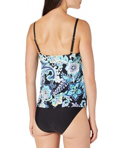 High Neck Tankini Swimsuit Top Multi//Havana Paisley $23.58 Swimsuits