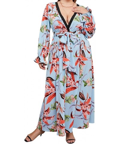 Women's Plus Size Dress Maxi Dress Floral Print Bohemian Party Chiffon Elegant Summer Dress 2313 $19.74 Dresses