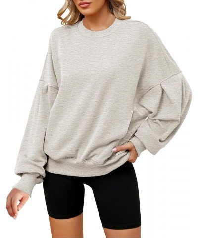 Womens Oversized Sweatshirts Casual Turtleneck Pullover Long Sleeve Hoodies Tops Fall Outfits 2023 Clothes Aa-grey $16.91 Hoo...