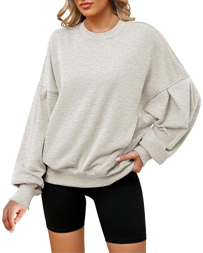 Womens Oversized Sweatshirts Casual Turtleneck Pullover Long Sleeve Hoodies Tops Fall Outfits 2023 Clothes Aa-grey $16.91 Hoo...