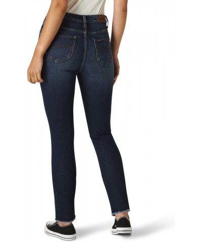 Women's Slim Fit High Rise with Button Fly & Released Hem Jean Compass $18.88 Jeans