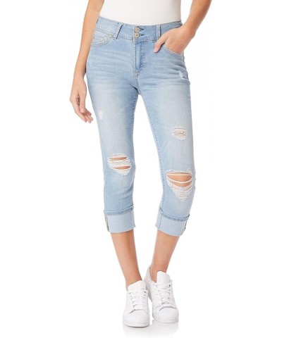 Women's Luscious Curvy 23.5'' Crop Mid-Rise Insta Stretch Juniors (Standard and Plus) Cina $15.54 Jeans