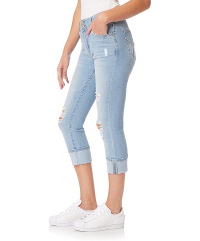 Women's Luscious Curvy 23.5'' Crop Mid-Rise Insta Stretch Juniors (Standard and Plus) Cina $15.54 Jeans