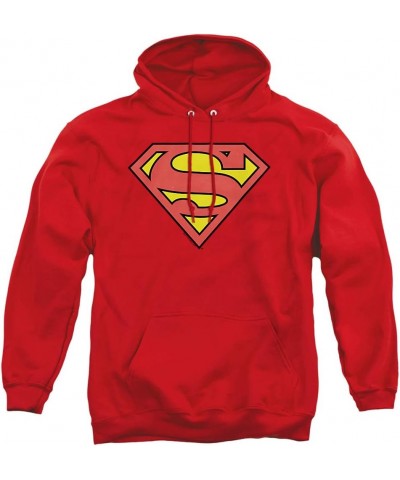 Classic Superman Classic Logo Pull-Over Hoodie Sweatshirt & Stickers Red $25.75 Hoodies & Sweatshirts