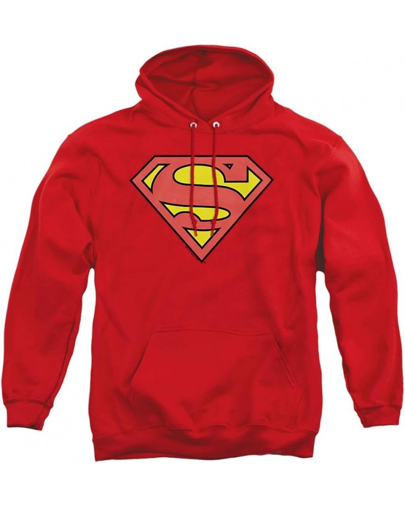 Classic Superman Classic Logo Pull-Over Hoodie Sweatshirt & Stickers Red $25.75 Hoodies & Sweatshirts