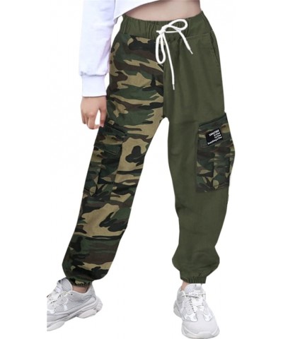 Girls & Women's Cargo Jogger Pants, 3 Years - Women 3XL Camo $13.80 Pants