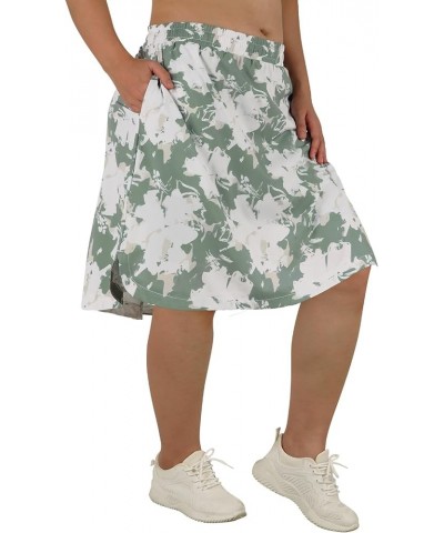 Women Plus Size Skorts Skirts Knee Length Running Skirts for Women with Pockets Beige Camo $18.04 Activewear