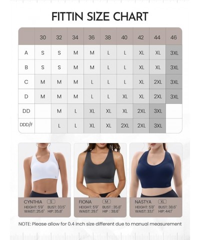 Racerback Sports Bras for Women - Padded Seamless High Impact Support for Yoga Gym Workout Fitness B2-pack of 3 Grey/Black/Sl...