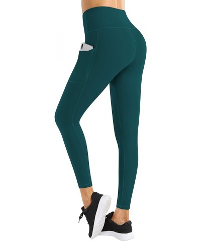 High Waist Yoga Pants with Pockets, Capri Leggings for Women Tummy Control Running 4 Way Stretch Workout Leggings Leggings De...