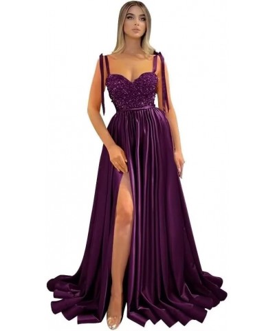 Sparkly Sequin Prom Dress with Slit Spaghetti Straps Formal Evening Gown Wedding Bridesmaid Dress with Pockets Sage $31.98 Dr...