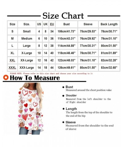 Women Fall Long Sleeve Shirts Heart Print Tee Shirt Loose Ruffle Hem Shirt Lightweight Long Sleeve Tunic Tops 31 Pink $11.07 ...