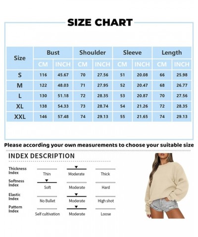 Women's Oversized Sweatshirt Crew Neck Long Sleeve Casual Slit Sloucthy Pullover Top 2023 Fall Clothes 01-white $8.69 Hoodies...