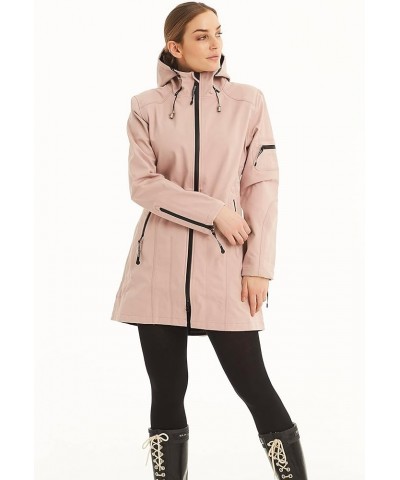 Women's Classic RAIN 07 Water Resistant Raincoat Adobe Rose $162.43 Coats