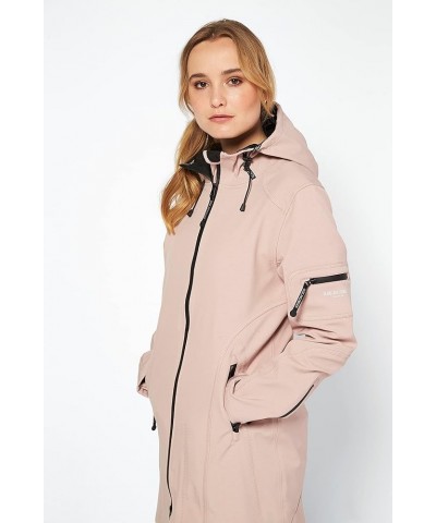 Women's Classic RAIN 07 Water Resistant Raincoat Adobe Rose $162.43 Coats