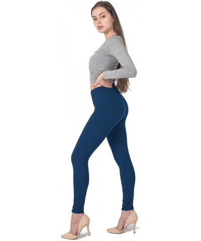 High Waisted Leggings for Women Tummy Control - Extra Soft Fabric, Perfect for Lounging, Yoga, Casual and Formal wear Admiral...