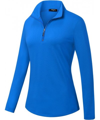 Womens Sleeveless Golf Polo Shirts Lightweight Tennis Sport Tops Long Sleeve Royal Blue $13.99 Shirts