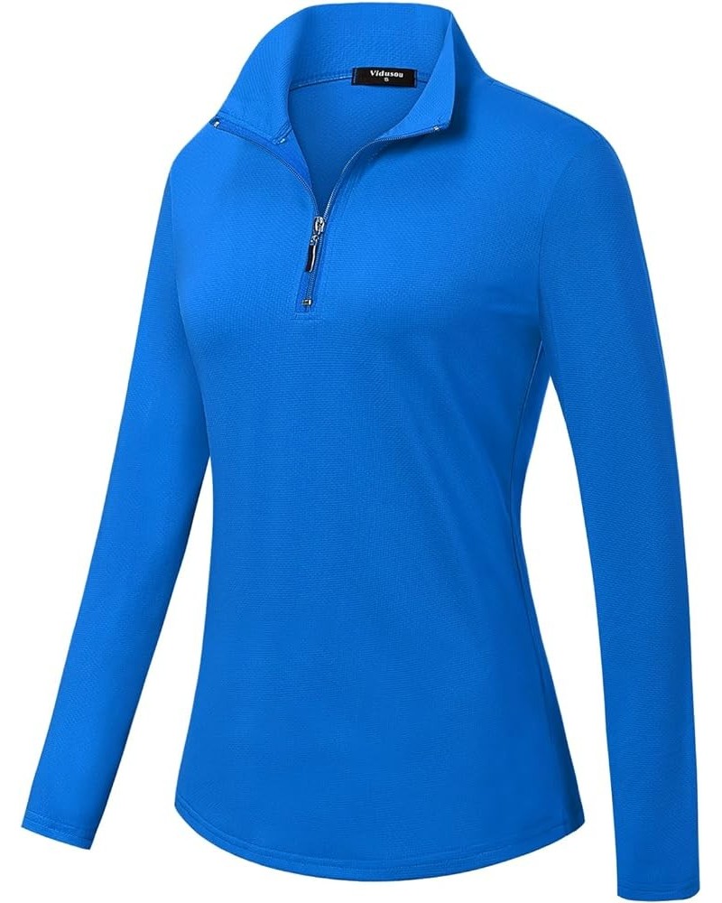 Womens Sleeveless Golf Polo Shirts Lightweight Tennis Sport Tops Long Sleeve Royal Blue $13.99 Shirts