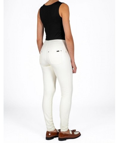 Women's Faux Leather Leggings Star White $14.64 Pants