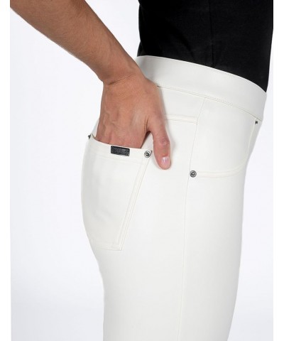 Women's Faux Leather Leggings Star White $14.64 Pants