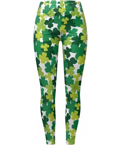 Women's St. Paddy's Day Tummy Control Graphic Leggings Shamrocks St Patrick's Day Yoga Pants Tights Christmas Lift A_a $10.07...