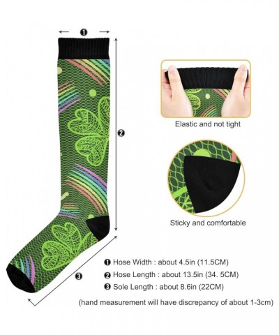 Black Cats Compression Socks for Women and Men Circulation Cute Long Socks for Athletic Running 2 1 Rainbow Shamrock $8.83 Ac...