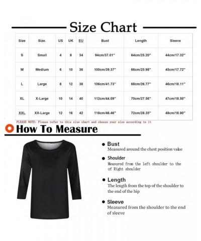 Horse Print Shirts for Women Western Ethnic Vintage 3/4 Sleeve Tops Crew Neck Pullover Blouse Equestrian Cowgirl Tunic Tshirt...