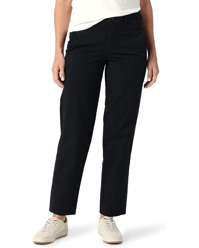 Women's Ultra Lux Mid Rise Relaxed Straight Leg Pant Unionall Black $13.00 Pants