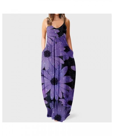 Women's Casual Maxi Dresses Summer Sexy Solid Bodycon Long Dress Floor Length Sleeveless Sundresses Plus Size 08-purple $7.75...