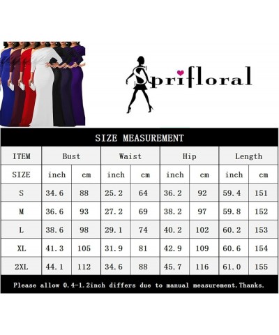 Women Elegant One Off Shoulder Maxi Dresses Long Sleeve Sexy Bodycon Cocktail Long Dress Gown Red $24.38 Dresses