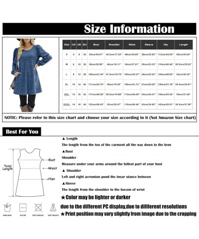 Fall Dresses for Women 2023 Trendy Casual Long Sleeve Dress Loose Fit Swing T-Shirt Dress Winter Dress with Pockets B Dark Gr...